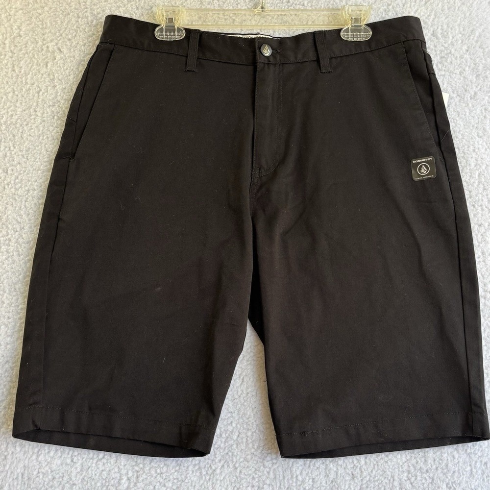 Volcom Shorts Mens 38 Black Corpo Class The Leisure Side Chino Skate/ size 38